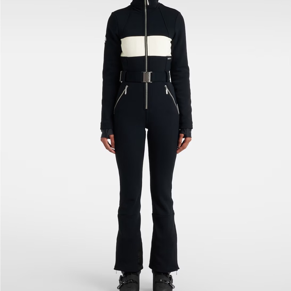 Cordova Fora paneled ski suit 
Elegant Black and White Jumpsuit